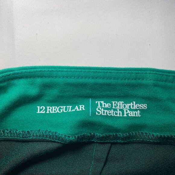 Croft & Barrow Effortless Stretch Pant Green Pull-On 12 Comfort Office EUC - Picture 4 of 11